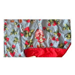 STRAWBERRY SHORTCAKE Reversible Kids Comforter Jay Franco Red & Blue TWIN